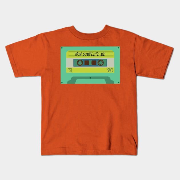 Love mixtape retro vintage casette tape Kids T-Shirt by waltzart